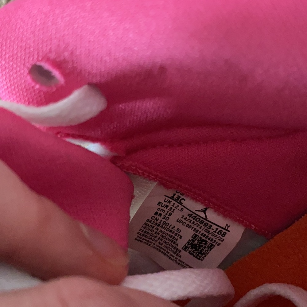 Jordan 5 Retro---Pinksicle-Safety Orange 13C - Picture 6 of 7